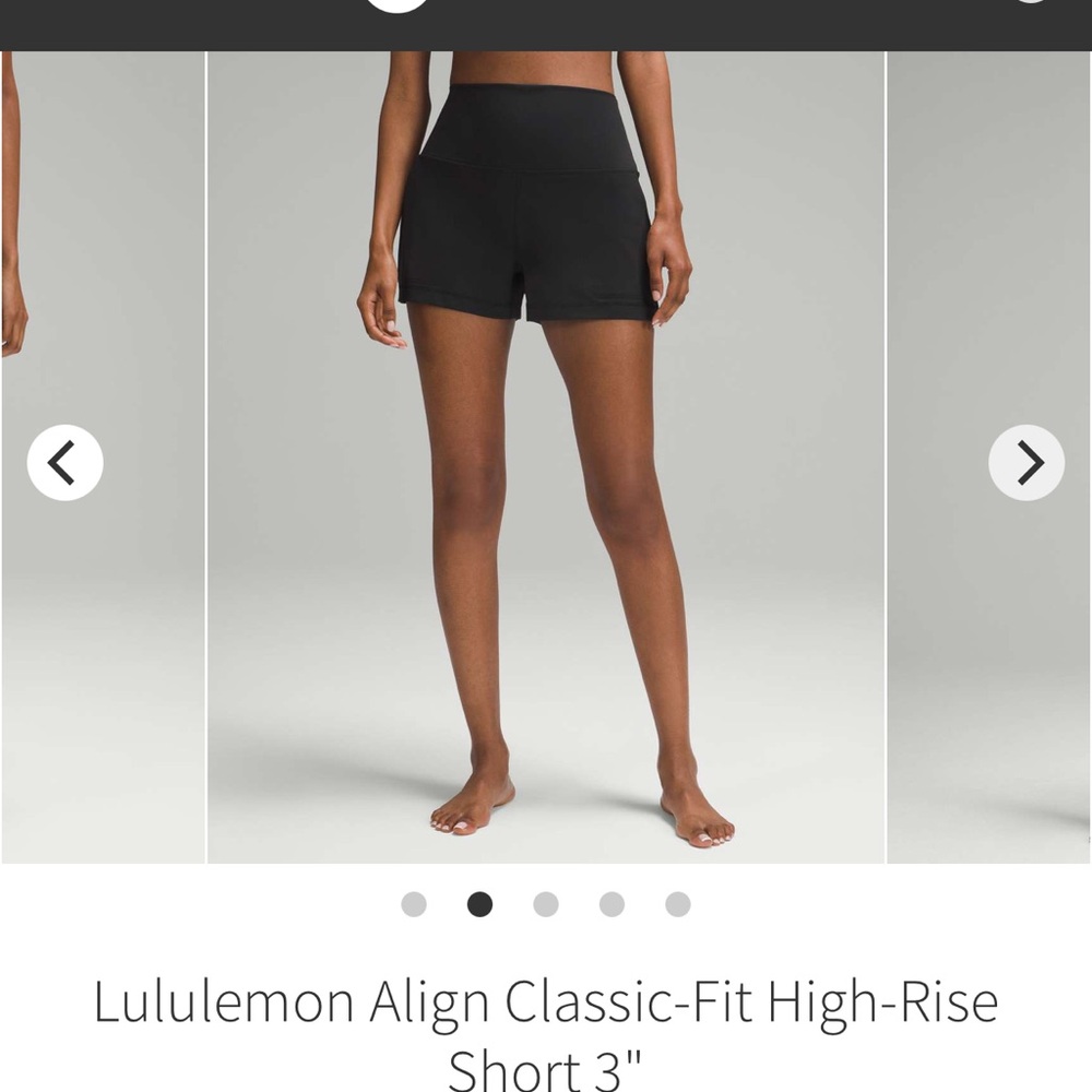 NWT Women’s Lululemon Align Classic-Fit High Rise Short 3” Size 12 Espresso